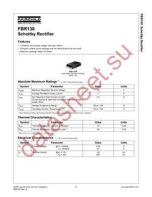 FBR130 datasheet  